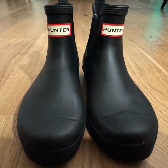 Hunter Original Black Waterproof Chelsea Boots NWT - Picture 3 of 7